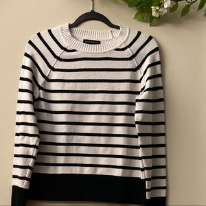 Banana Republic Rounded Crewneck Stripe Sweater